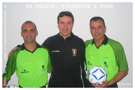 RINGRAZIO GLI ARBITRI PER LA DISPONIBILITA'